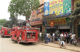 Cháy cửa hàng sắt tại Yên Bái
